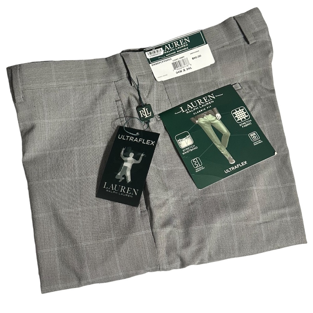 Lauren Ralph Lauren Mens Gray Pants